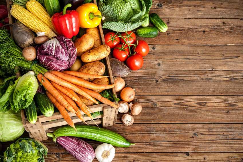 Frisches Obst und Gemüse